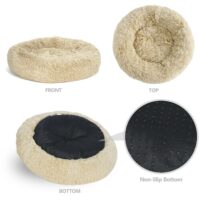ZENSTYLE 23″ Calming Ultra Soft Donut Cuddler for Dogs/Cats