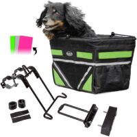 Pet-Pilot ORIGINAL Dog Bike Basket Carrier | 3 different color insert sets included